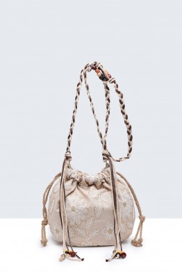 29050-BV Sac à main seau bourse style dentelle