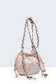 29050-BV Lace-style round clutch bag