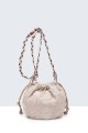 29050-BV Lace-style round clutch bag