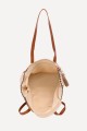 KKC169 Paper straw handbag with seashell pom-pom