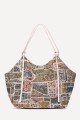 OYP6033 Large textile HAND bag with pattern