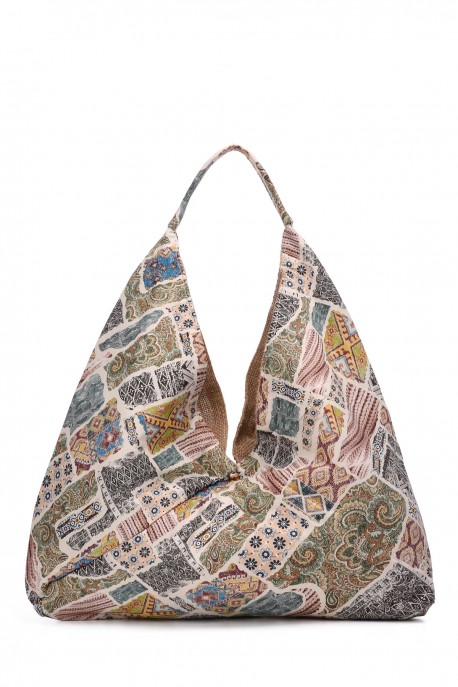 OYP6034 Grand Sac textile avec motif : couleur:G