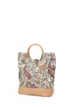 OYP6035 Patterned fabric bag with ring handle