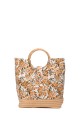 OYP6035 Patterned fabric bag with ring handle