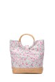 OYP6035 Patterned fabric bag with ring handle