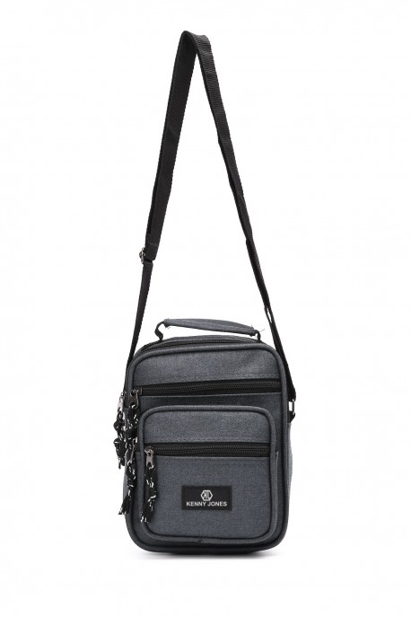 Sacoche reporter textile KJ3615 : couleur:Gris (Grey)
