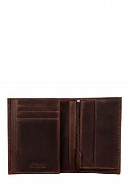 BAUSS® B613EX Portefeuille en cuir RFID avec porte-monnaie format européen
