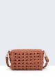9244-BV Sac bandoulière à rabat en coton crocheté