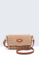 9244-BV Sac bandoulière à rabat en coton crocheté