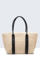 G8865-BV Synthetic straw handbag