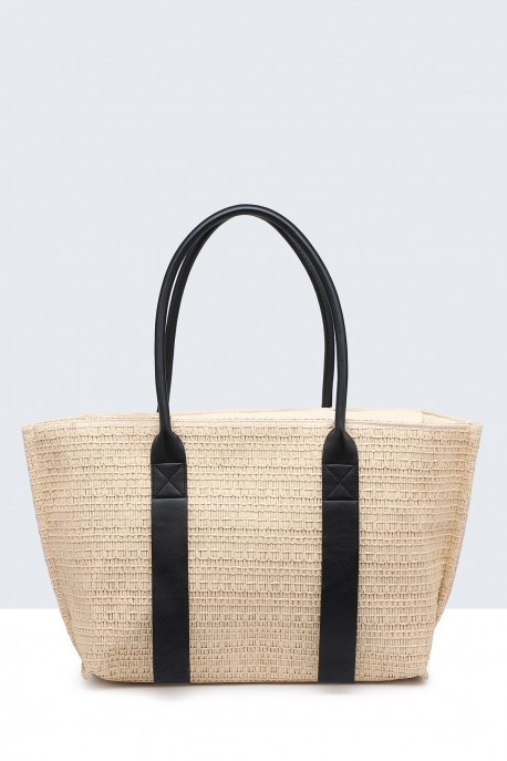 G8865-BV Synthetic straw handbag