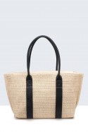 G8865-BV Sac à main en paille de synthétique
