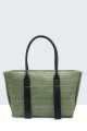 G8865-BV Synthetic straw handbag