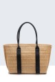 G8865-BV Sac à main en paille de synthétique