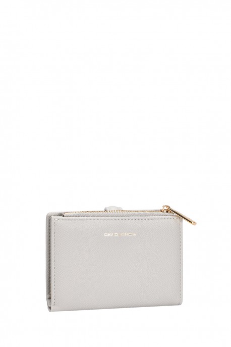 P163-1 Porte-monnaie Synthétique David Jones : couleur:Nuage C&eacute;ladon (Cloud Celadon)