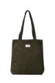 La Matilda - Tote Bag Pana Fleurs velour vert M105-99-FE