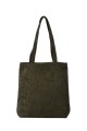 La Matilda - Tote Bag Pana Fleurs velour vert M105-99-FE