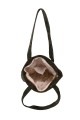 La Matilda - Tote Bag Pana Fleurs velour vert M105-99-FE