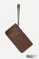 Metallic leather coin purse flat pouch ZE-8005