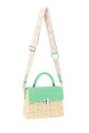 YQ-72 Paper straw shoulder bag on rigid frame