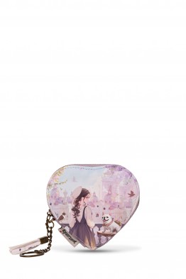 C-032-04-A26 Porte-monnaie forme cœur synthétique Sweet & Candy