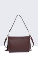 11143-BV Bohemian-style shoulder bag with fringe and studs