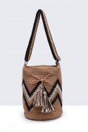 9098-BV Sac à main en coton crocheté