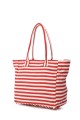 KJ5688 Sac de plage marinière en toile textile