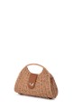 KJ756-1 Paper straw handbag on rigid frame