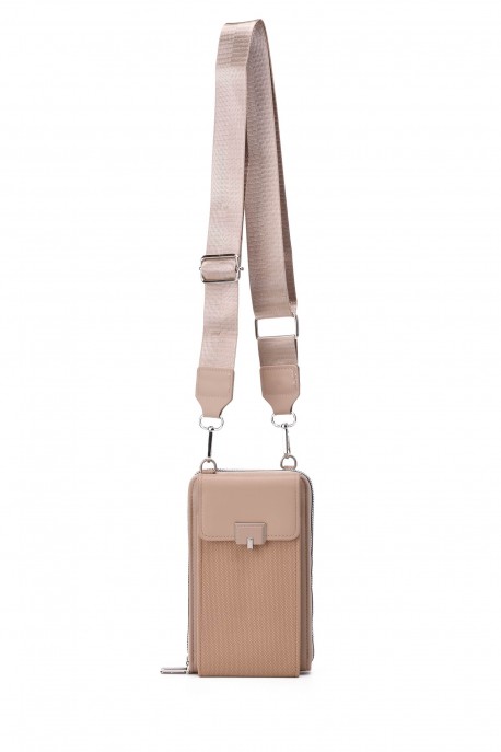 KJ250 Sac pochette à bandoulière format téléphone en synthétique