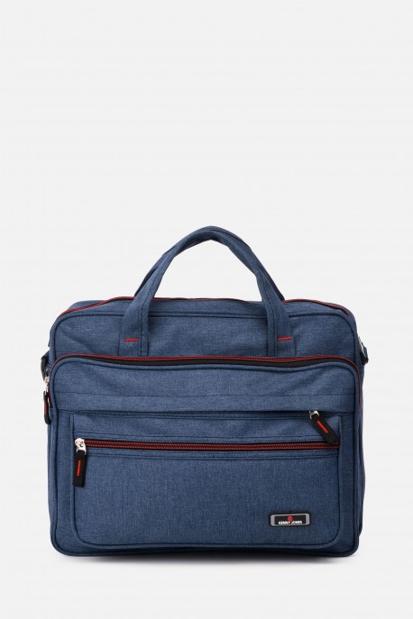 Cartable reporter textile KJ818721 : couleur:Bleu (Blue)