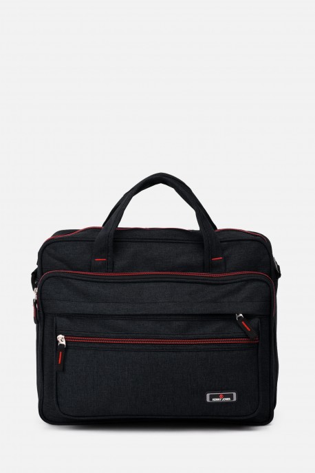 Cartable reporter textile KJ818721 : couleur:Noir (Black)
