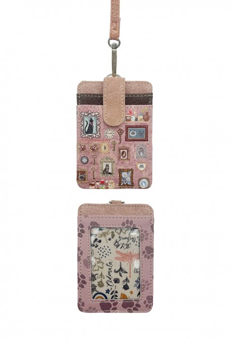 XK-15-A26 Sweet & Candy Synthetic With Lanyard Card Holder : colour:Pink