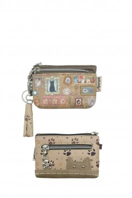 XK-12-A26 Porte-monnaie "Little Kat" synthétique Sweet & Candy