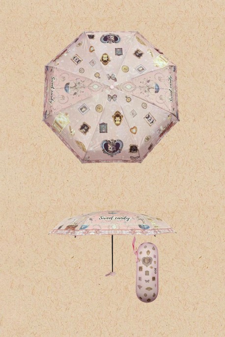 Parapluie pliant manuel en capsule Sweet & Candy MG-380-01-A26