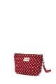 La Matilda - textile pouch makeup bag polka dot red M101-92