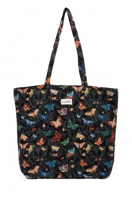 La Matilda - Grand Tote Bag MARIPOSAS NEGRO M101-115