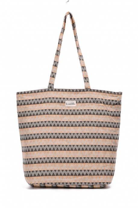 La Matilda - Grand Tote Bag ZIGZAG DOBLE COLOR M101-114