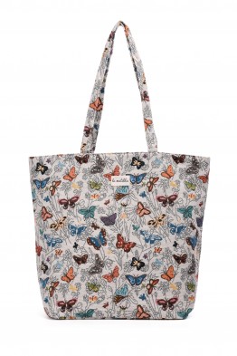 La Matilda - Big Tote Bag MARIPOSAS BLANCO M105-116