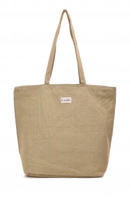 La Matilda - Big Tote Bag TRAMA MOSTAZA M101-117