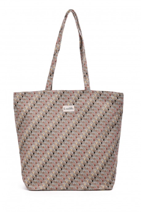 La Matilda - Grand Tote Bag ROMBOS BEIGE M101-118