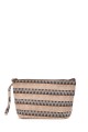 La Matilda - Large textile pouch makeup bag ZIGZAG DOBLE COLOR M115-114