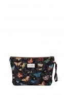 La Matilda - Grande Pochette trousse maquillage textile MARIPOSAS NEGRO M115-115
