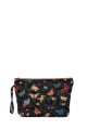 La Matilda - Large textile pouch makeup bag MARIPOSAS NEGRO M115-115