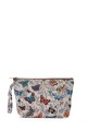 La Matilda - Grande Pochette trousse maquillage textile MARIPOSAS BLANCO M115-116