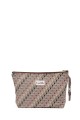 La Matilda - Large textile pouch makeup bag ROMBOS BEIGE M115-118