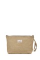 La Matilda - Large textile pouch makeup bag TRAMA MOSTAZA M115-117