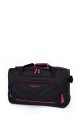 BA-6046-1 Sac voyage à roulettes en textile David Jones
