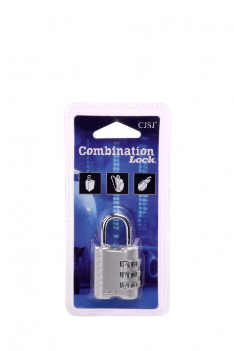 Cadenas à code 3 combines CR-24H : couleur:Argent&eacute; (Silver)
