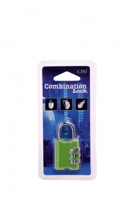 Cadenas à code 3 combines CR-24H : couleur:Vert (Green)
